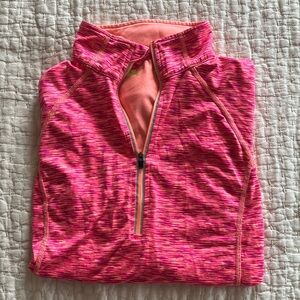 Xersion Quarter Zip Long Sleeve Workout Shirt with Thumb Holes Size Small